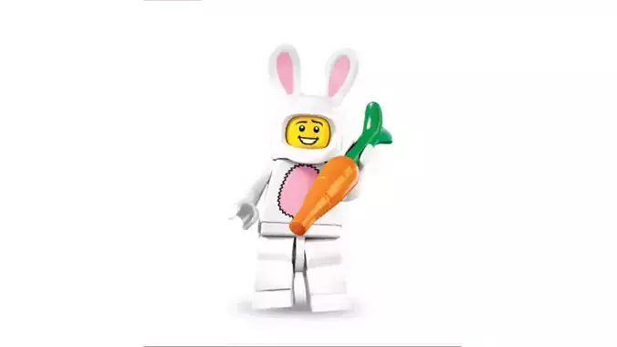 3D print minifigure - 8831-3 Bunny Suit Guy 3D print model