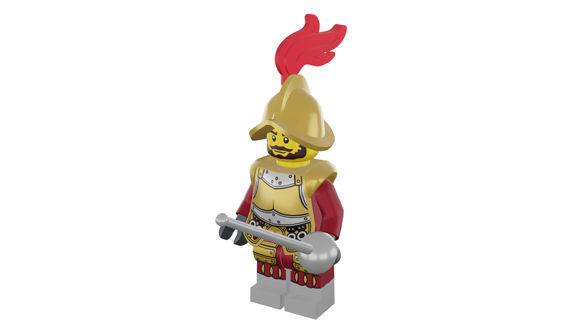 3D print minifigure - 8833-2 Conquistador 3D print model_45