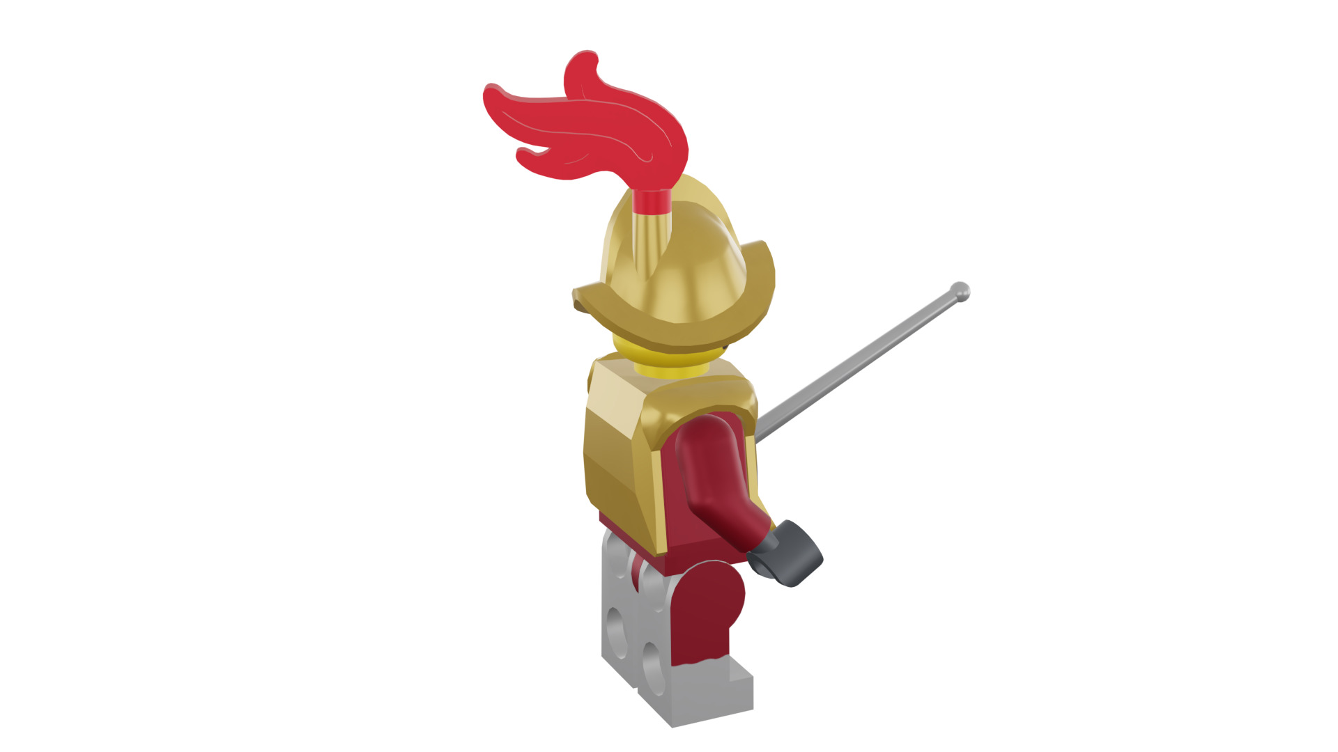 3D print minifigure - 8833-2 Conquistador 3D print model_19