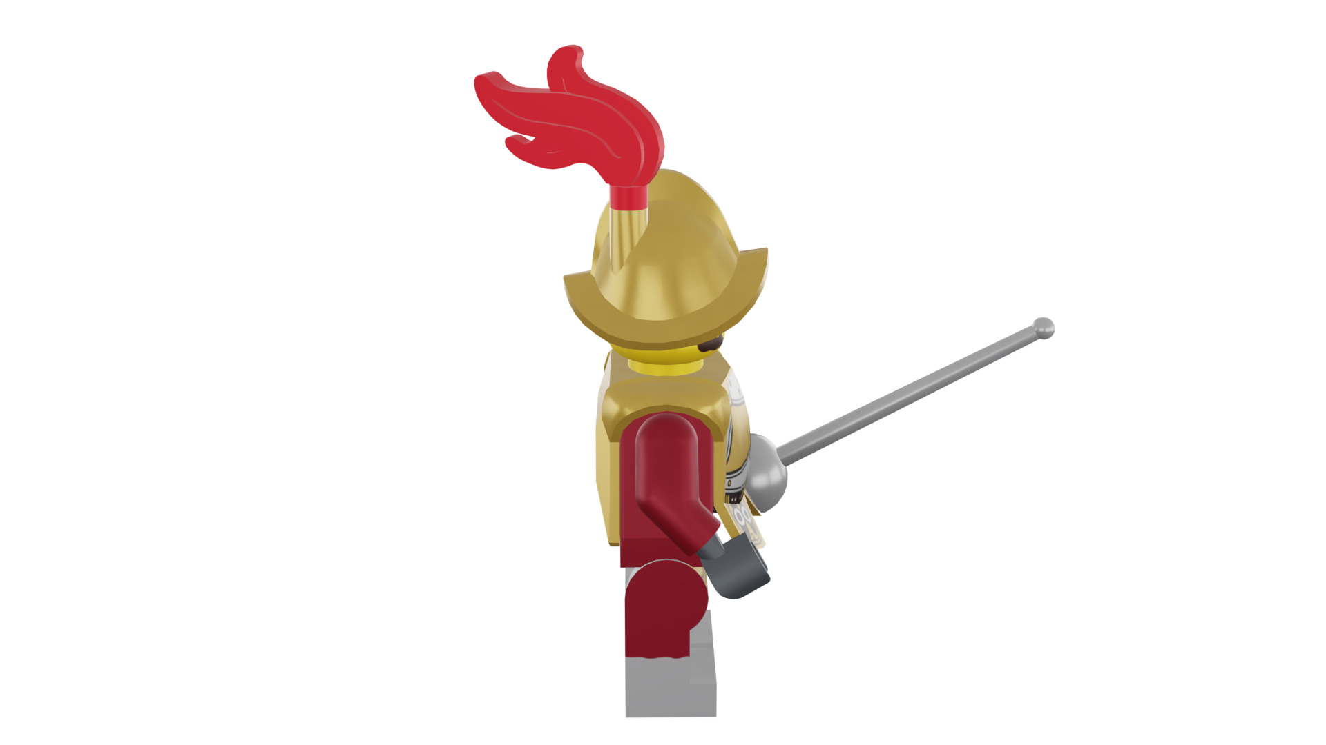 3D print minifigure - 8833-2 Conquistador 3D print model_16
