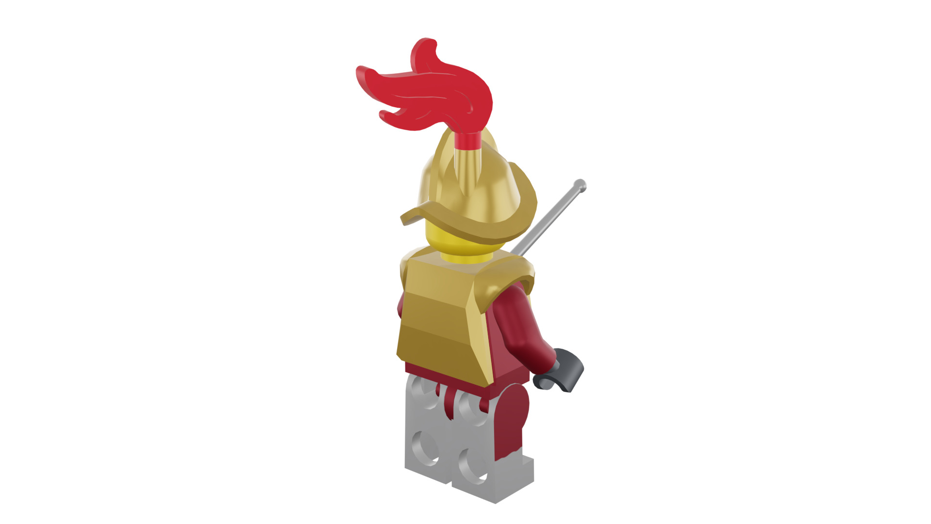 3D print minifigure - 8833-2 Conquistador 3D print model_22