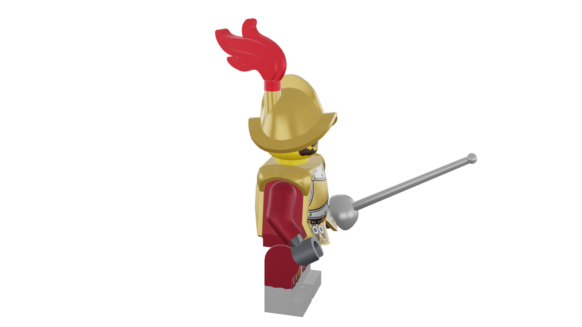 3D print minifigure - 8833-2 Conquistador 3D print model_14