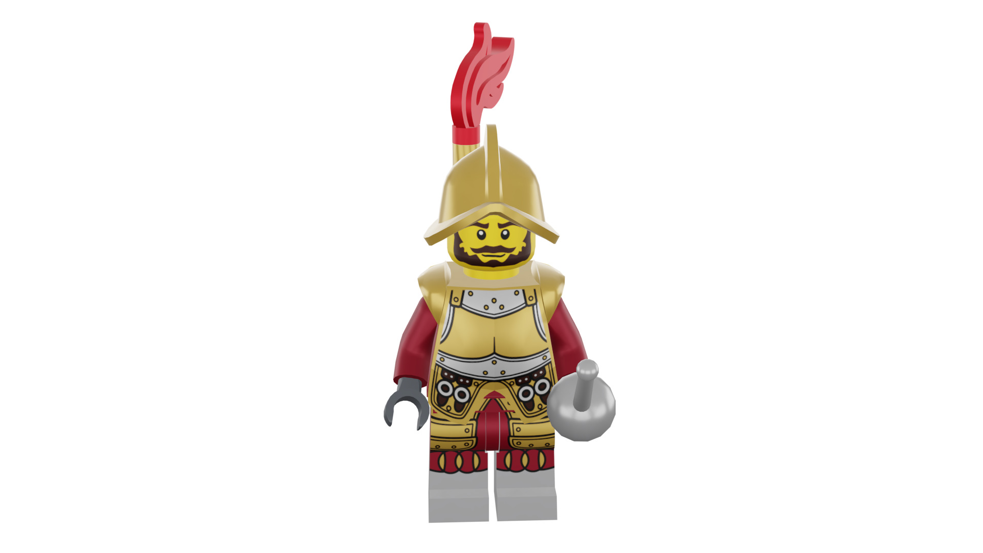 3D print minifigure - 8833-2 Conquistador 3D print model_49