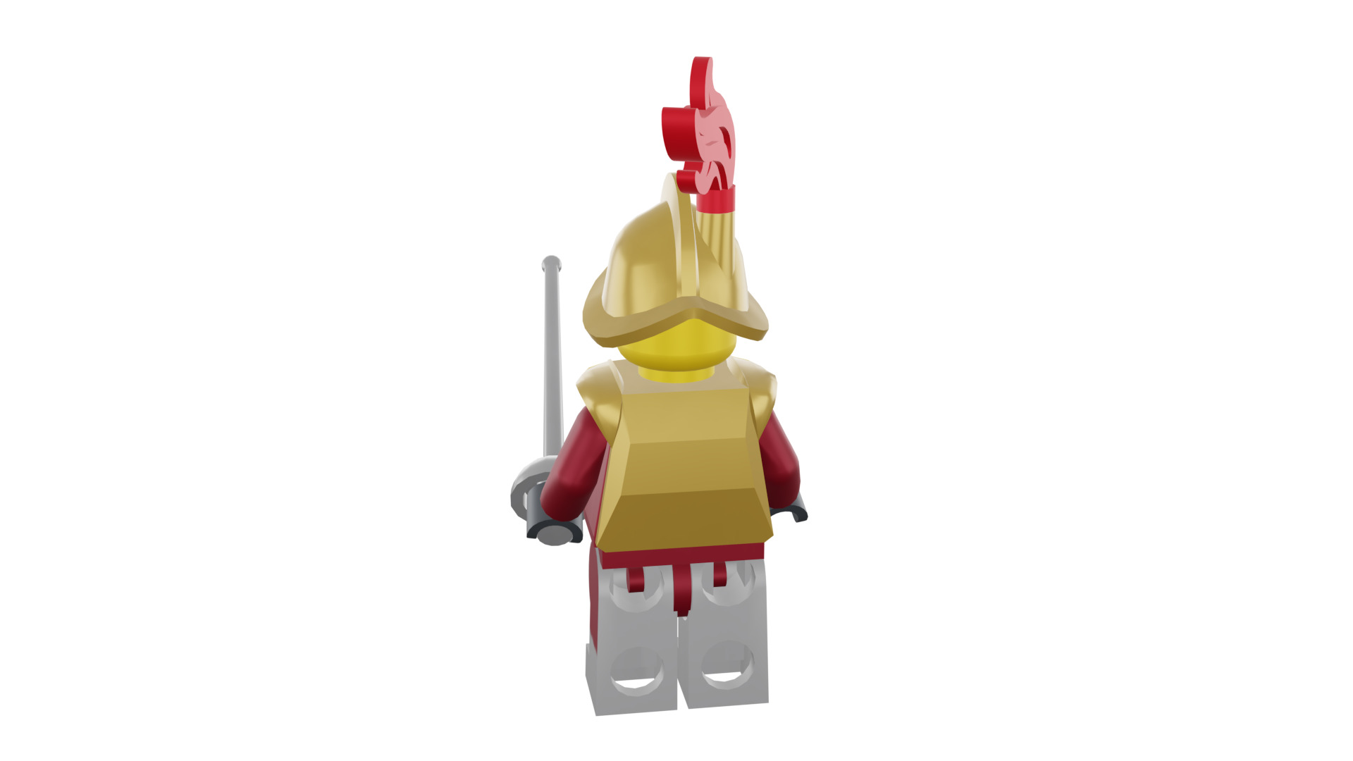 3D print minifigure - 8833-2 Conquistador 3D print model_28