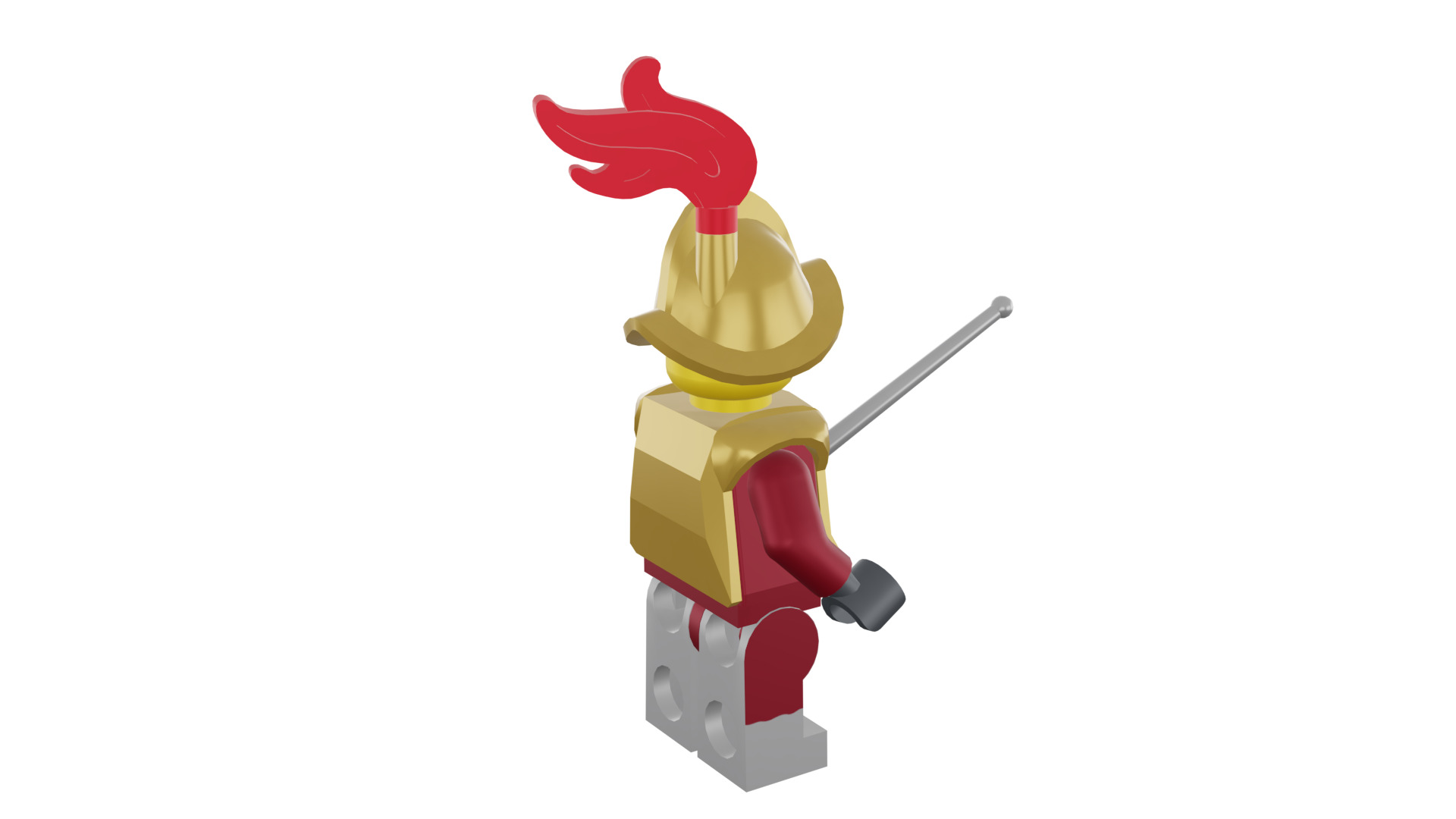 3D print minifigure - 8833-2 Conquistador 3D print model_20