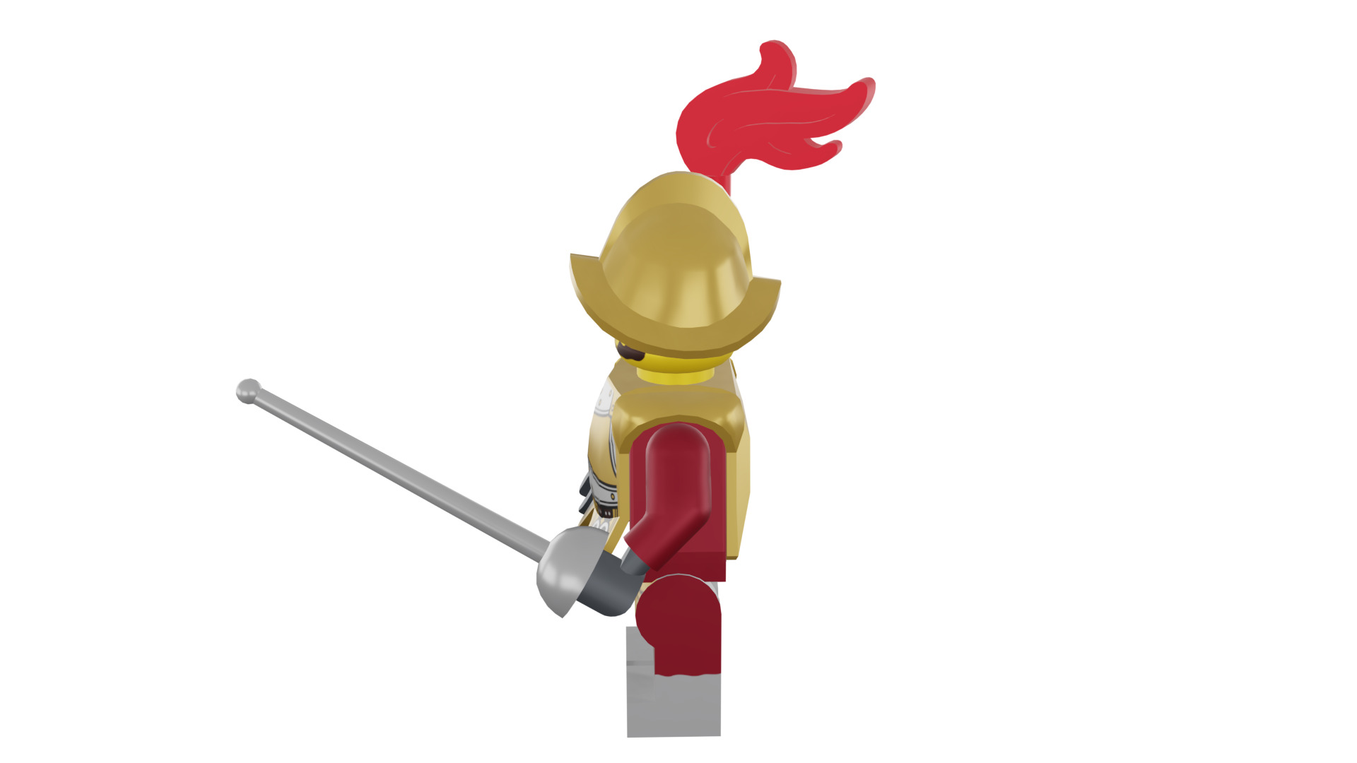 3D print minifigure - 8833-2 Conquistador 3D print model_38