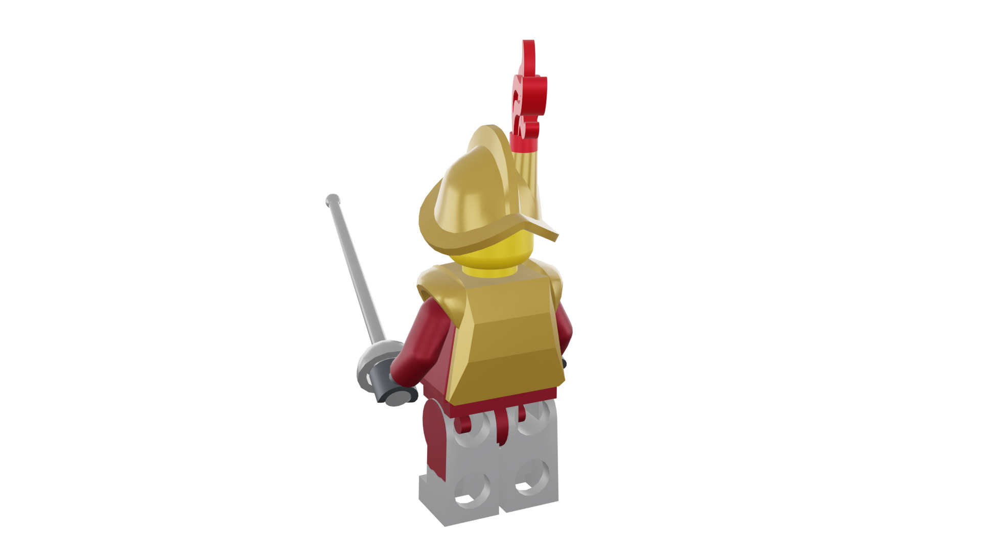 3D print minifigure - 8833-2 Conquistador 3D print model_30
