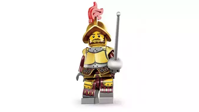 3D print minifigure - 8833-2 Conquistador