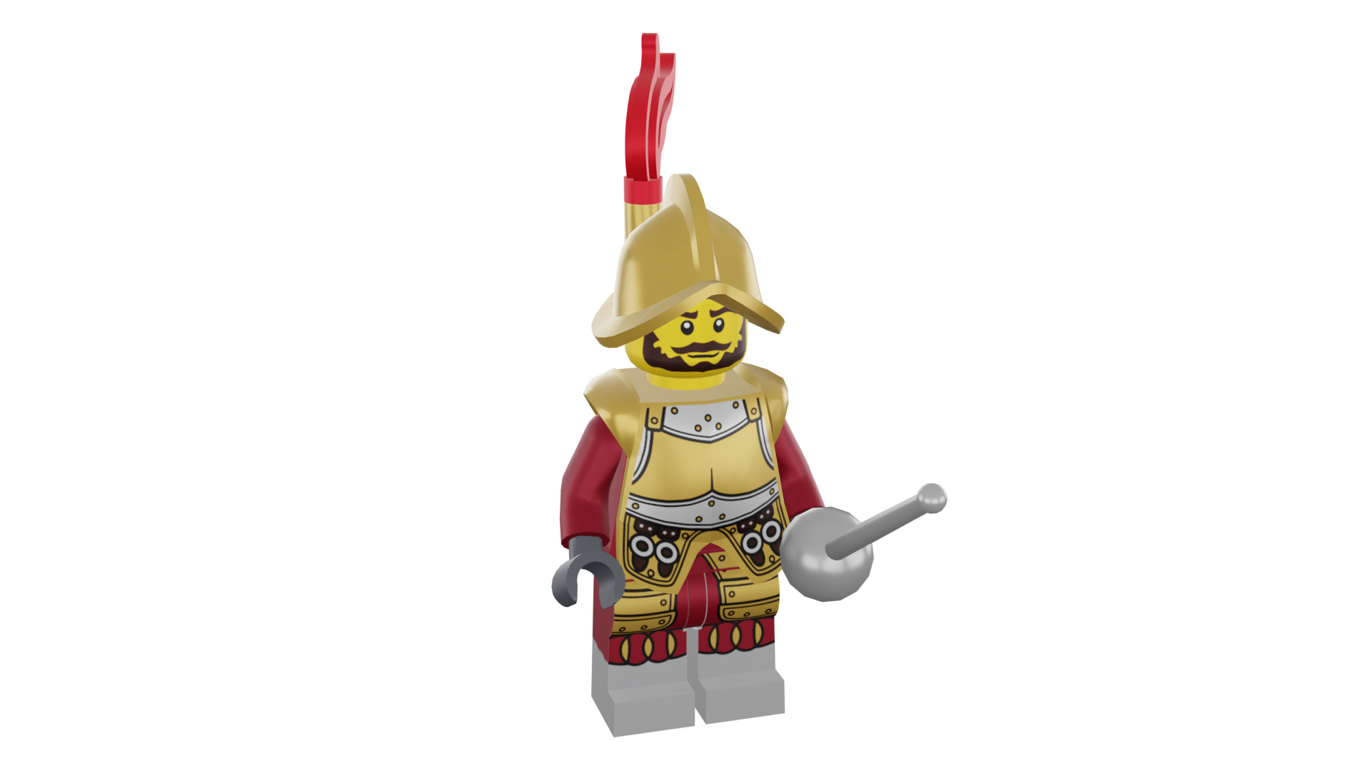 3D print minifigure - 8833-2 Conquistador 3D print model_7