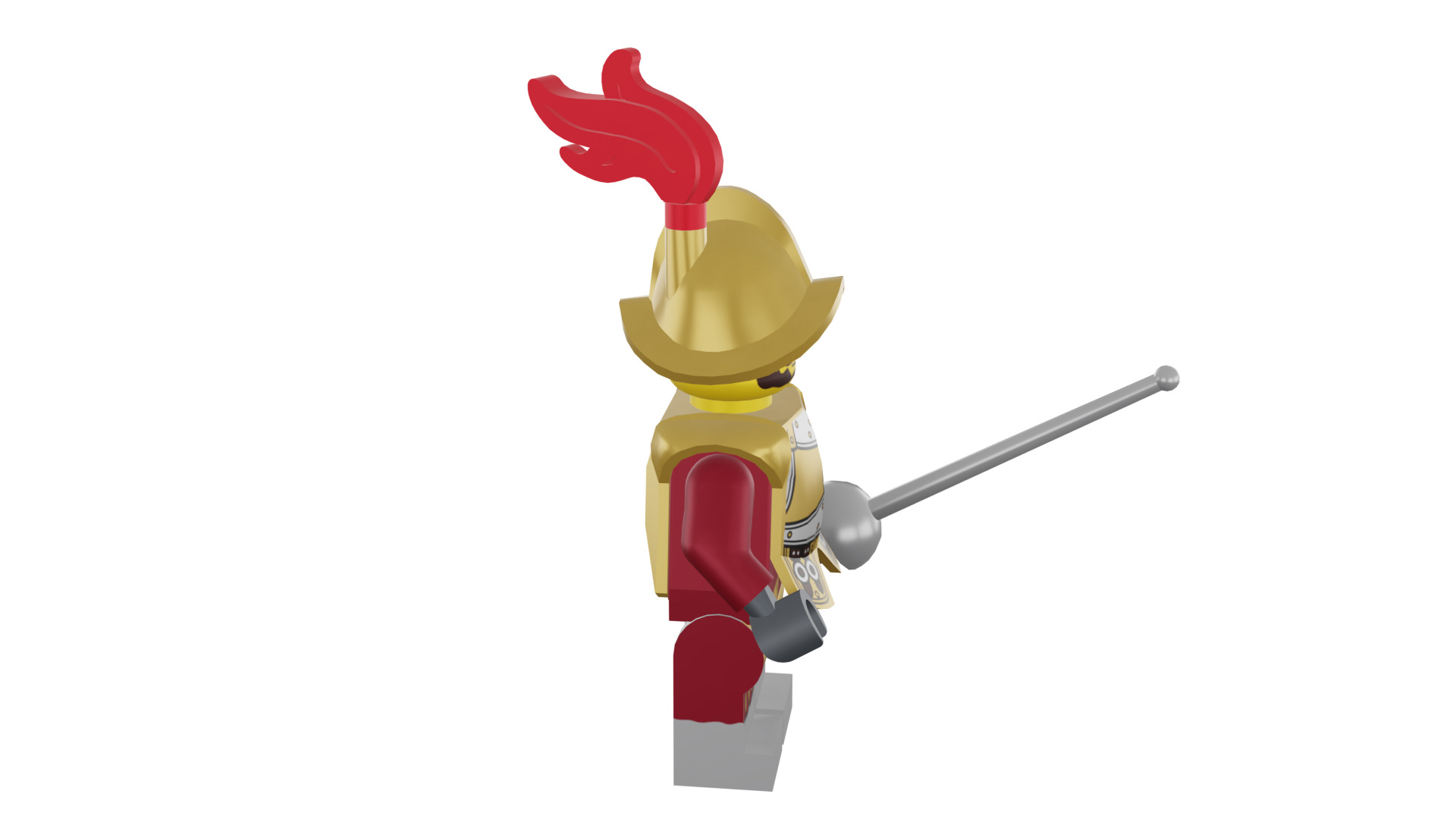 3D print minifigure - 8833-2 Conquistador 3D print model_15