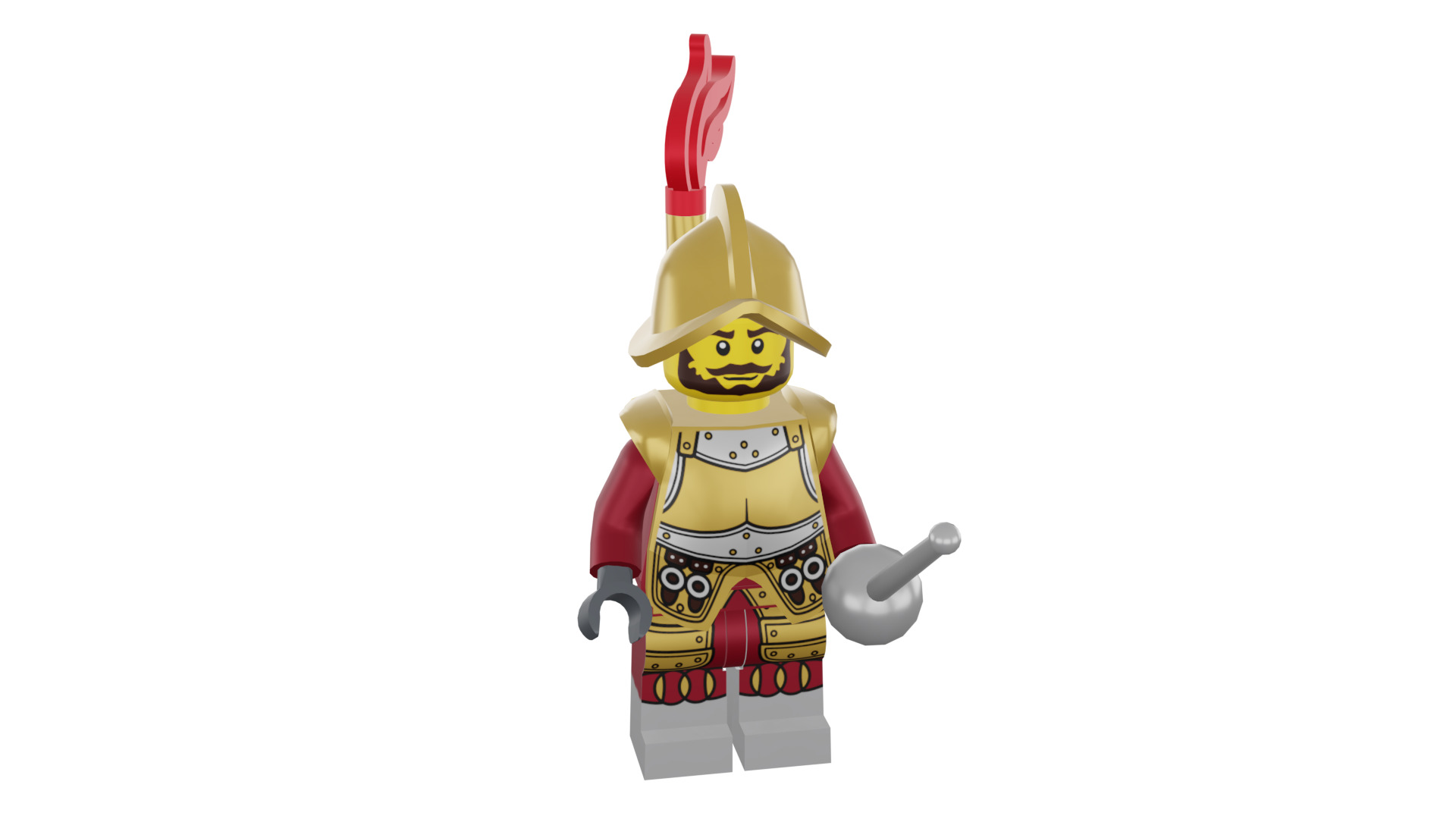 3D print minifigure - 8833-2 Conquistador 3D print model_50