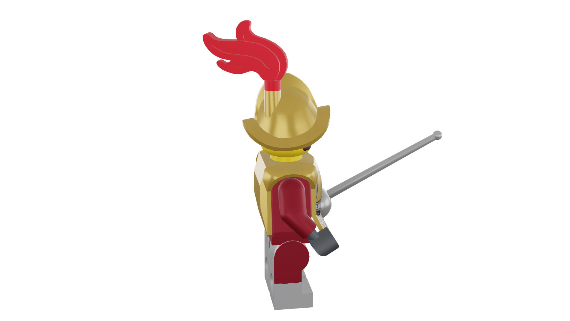 3D print minifigure - 8833-2 Conquistador 3D print model_17