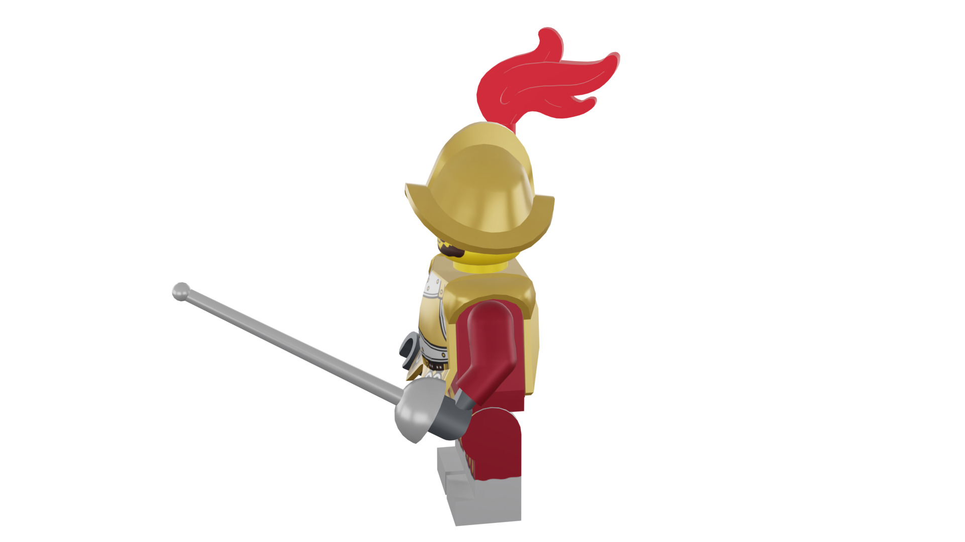 3D print minifigure - 8833-2 Conquistador 3D print model_39