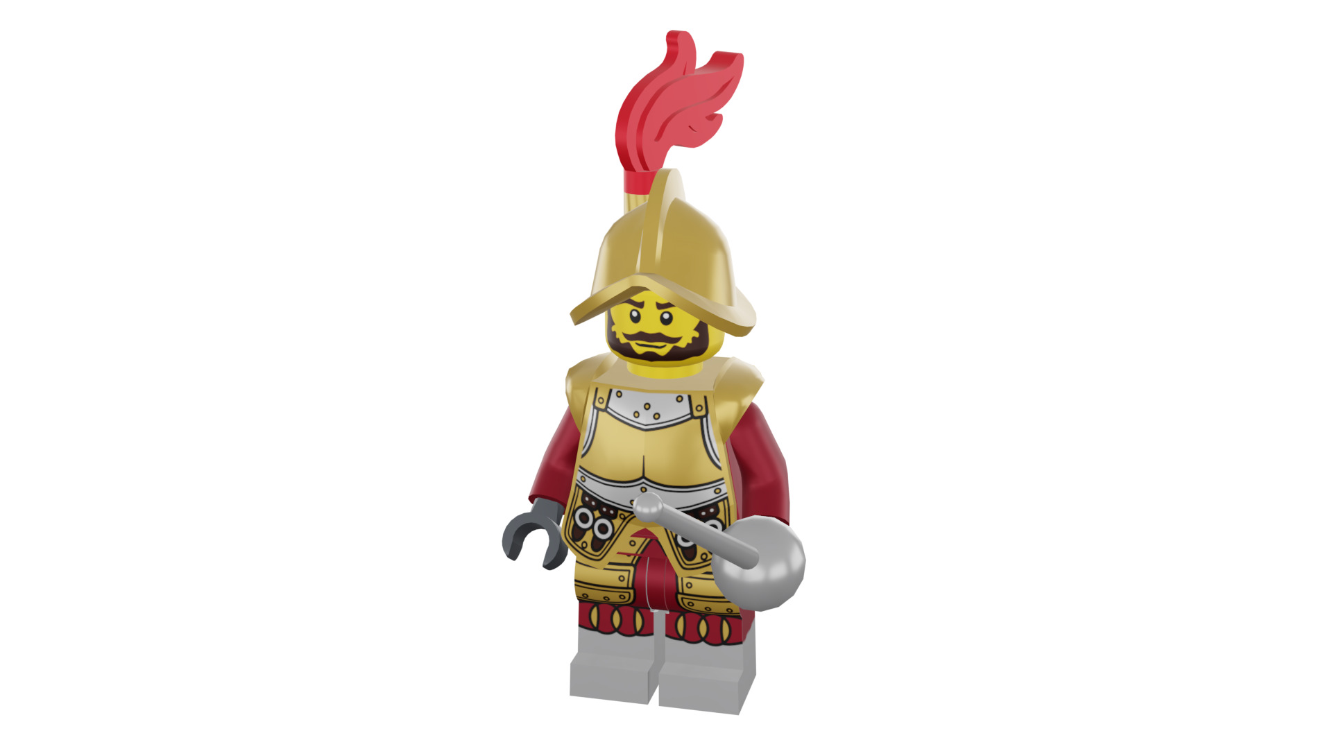 3D print minifigure - 8833-2 Conquistador 3D print model_47