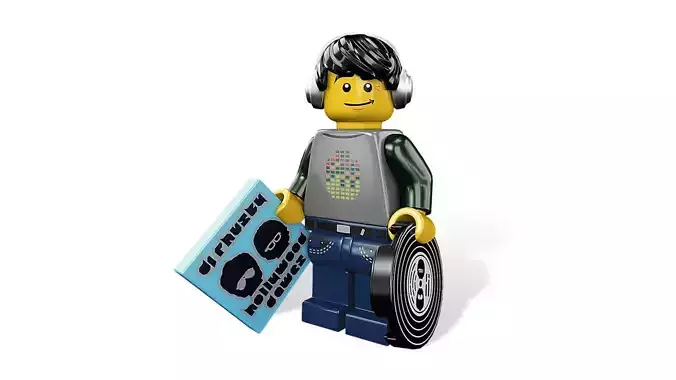 3D print minifigure - 8833-12 DJ