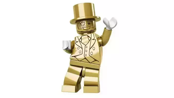3D print minifigure - 71001-19 Mr Gold