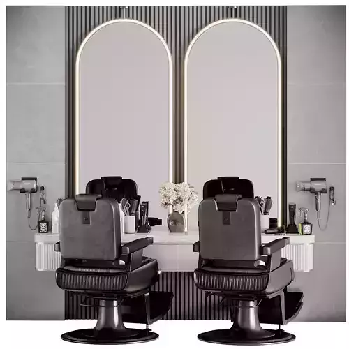 Beauty Salon Barber Shop 3D model