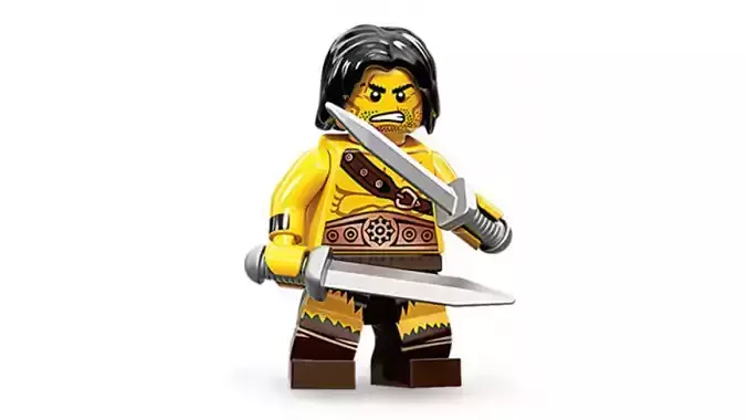 3D print minifigure - 71002-1 Barbarian
