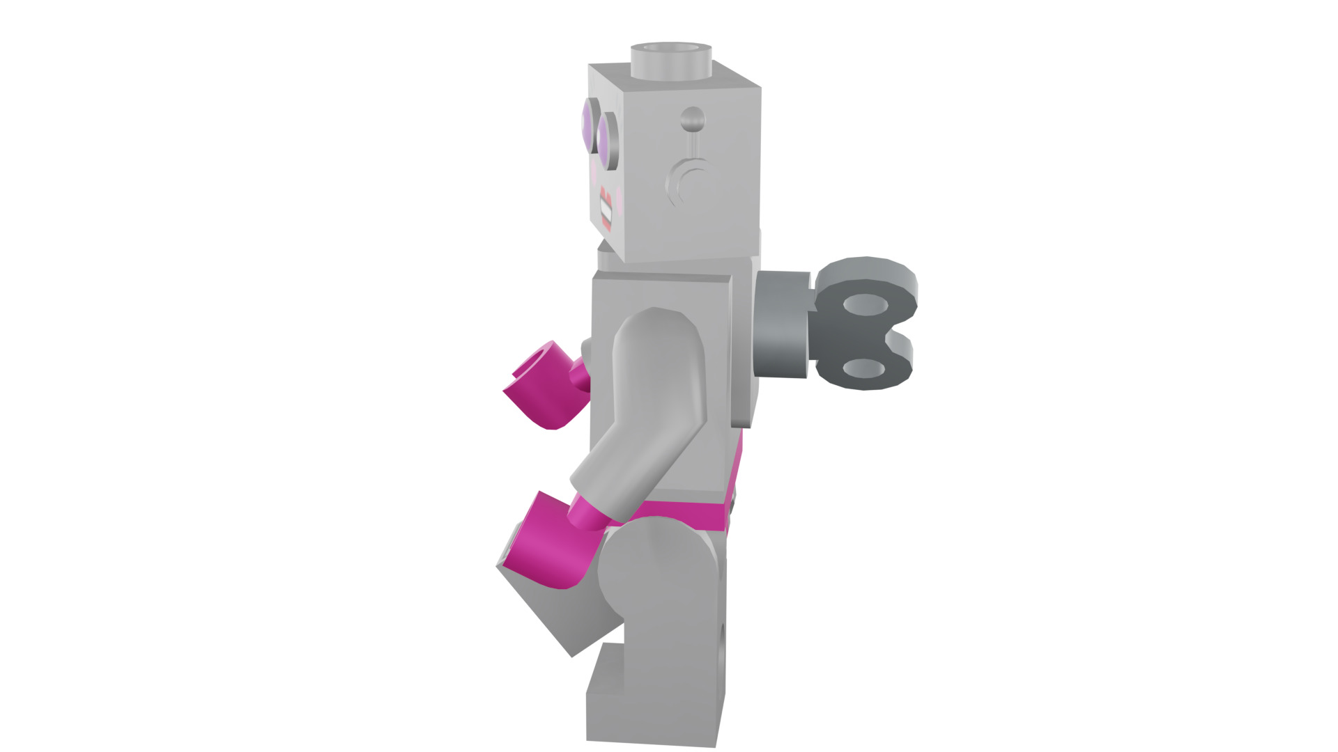 3D print minifigure - 71002-16 Lady Robot 3D print model_37