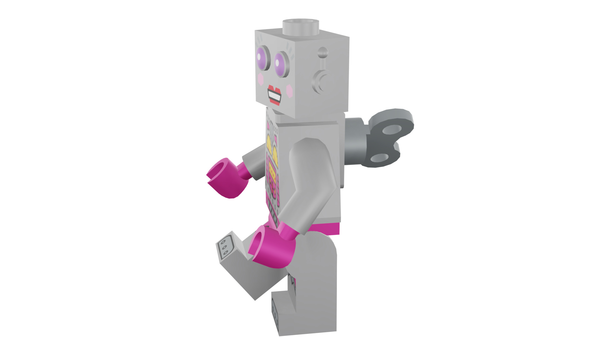3D print minifigure - 71002-16 Lady Robot 3D print model_39