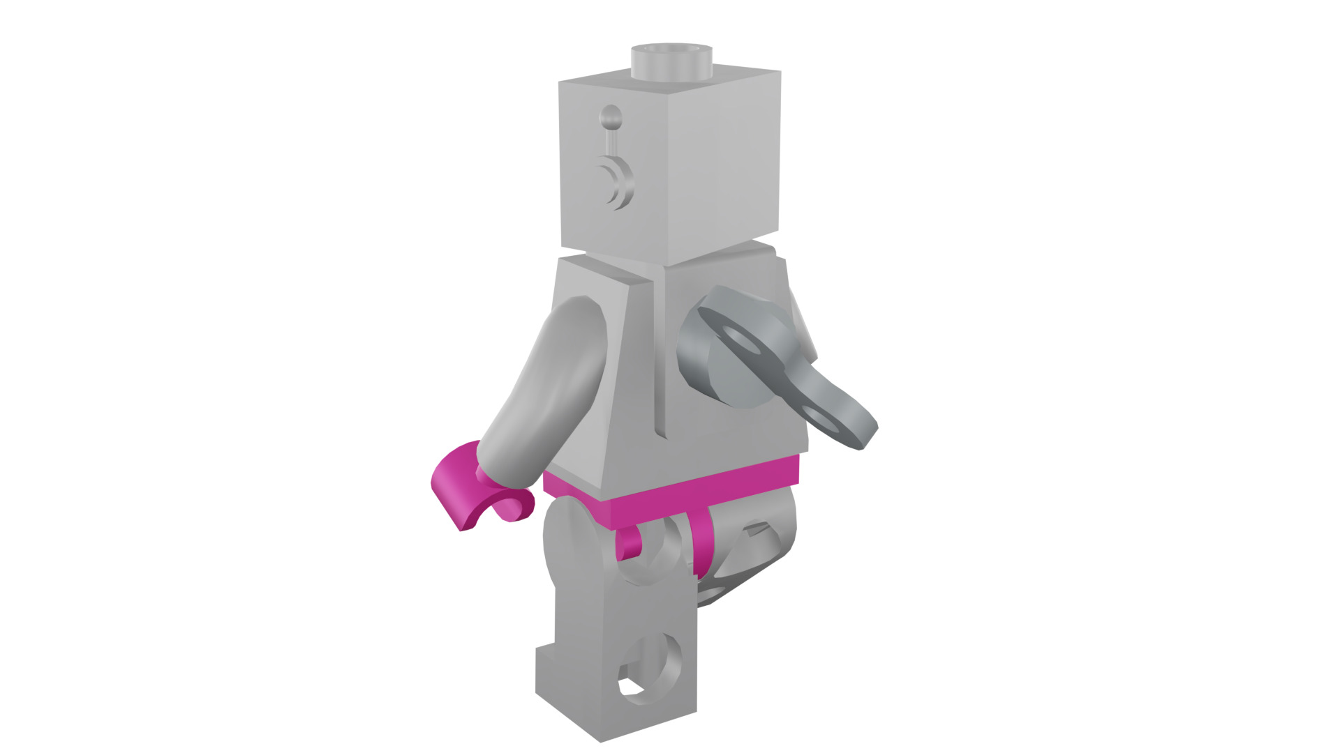3D print minifigure - 71002-16 Lady Robot 3D print model_31