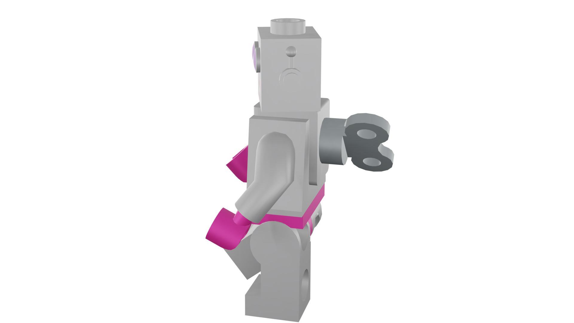 3D print minifigure - 71002-16 Lady Robot 3D print model_36