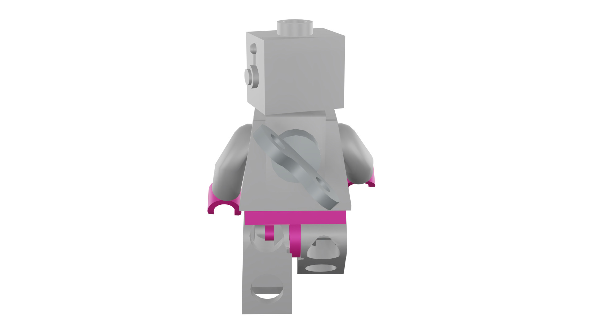 3D print minifigure - 71002-16 Lady Robot 3D print model_27