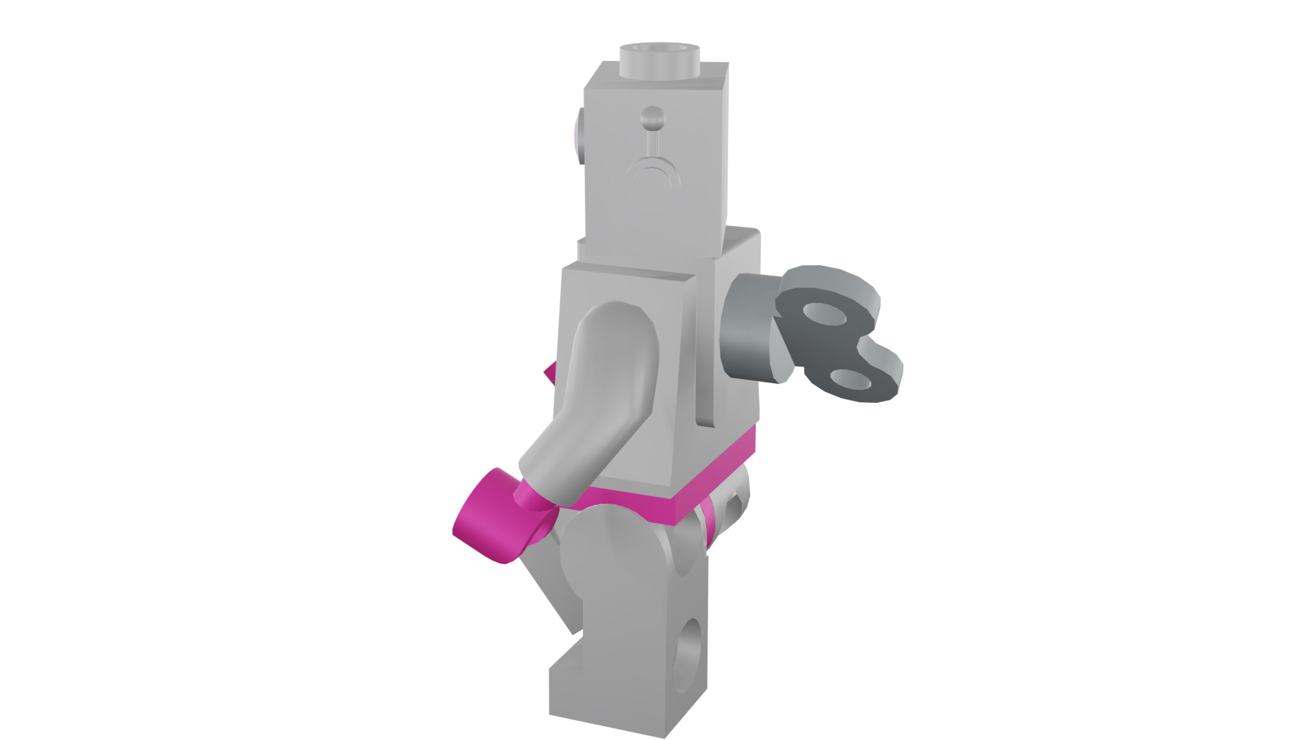 3D print minifigure - 71002-16 Lady Robot 3D print model_35