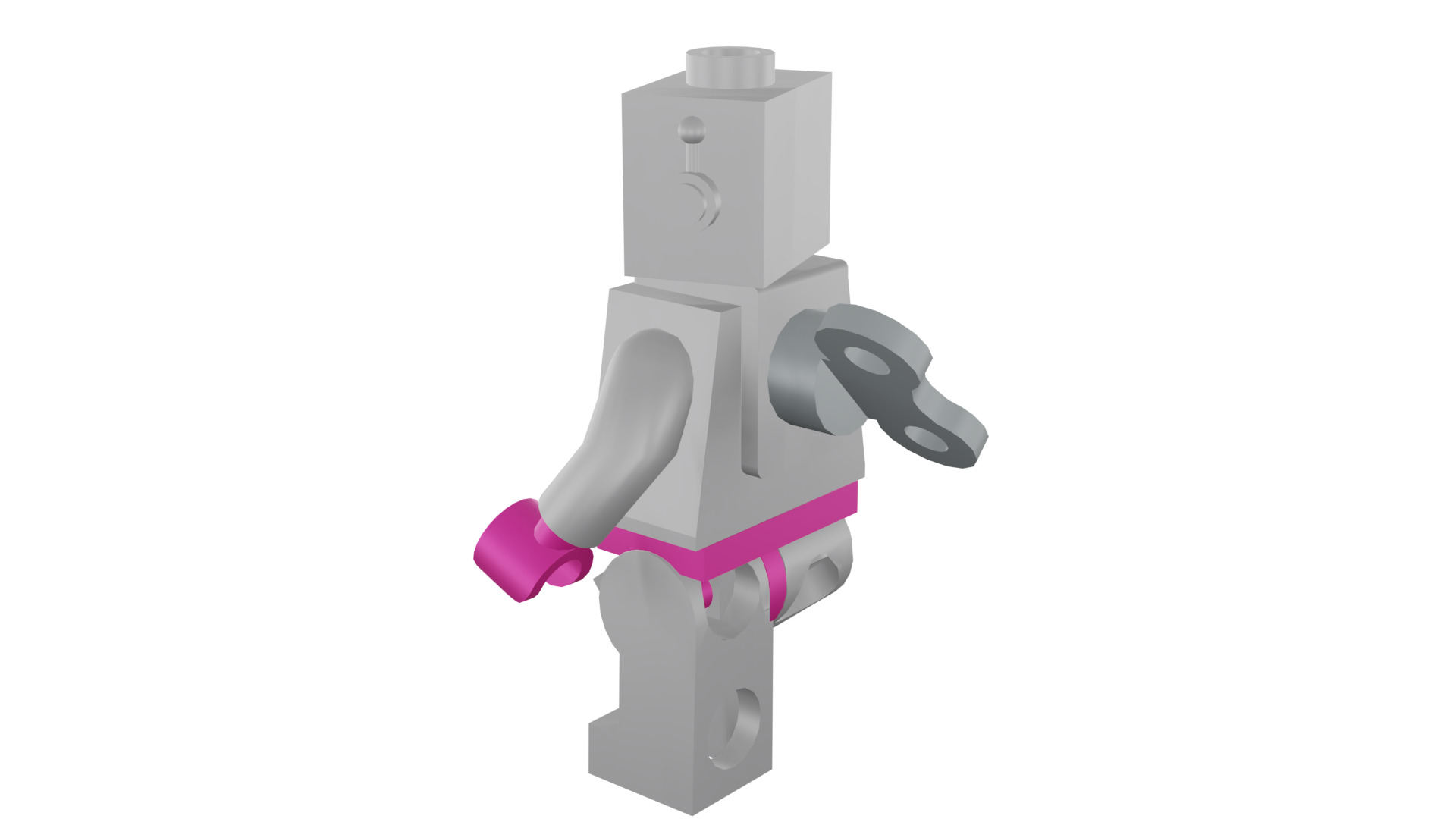 3D print minifigure - 71002-16 Lady Robot 3D print model_33