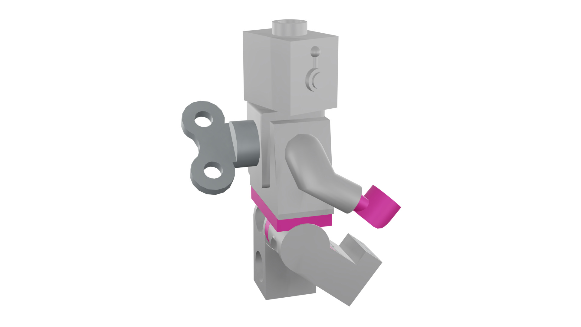 3D print minifigure - 71002-16 Lady Robot 3D print model_18