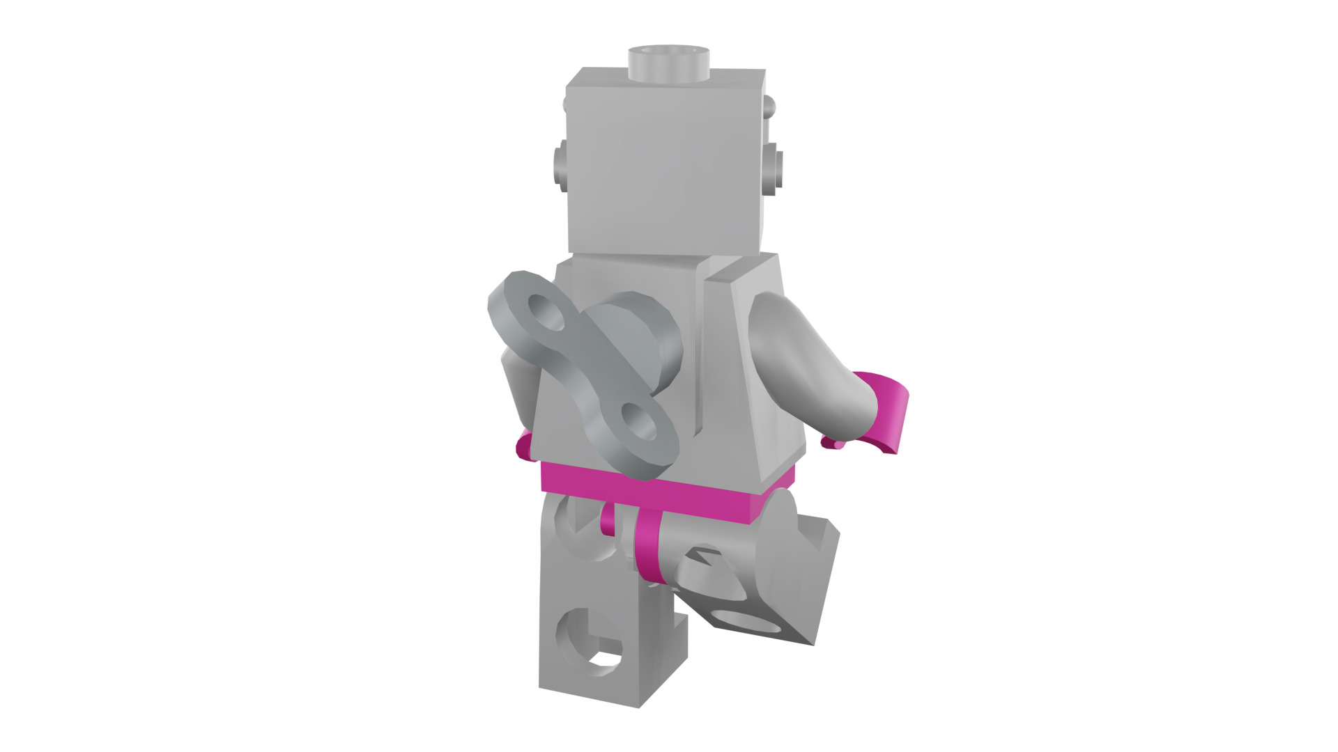 3D print minifigure - 71002-16 Lady Robot 3D print model_24