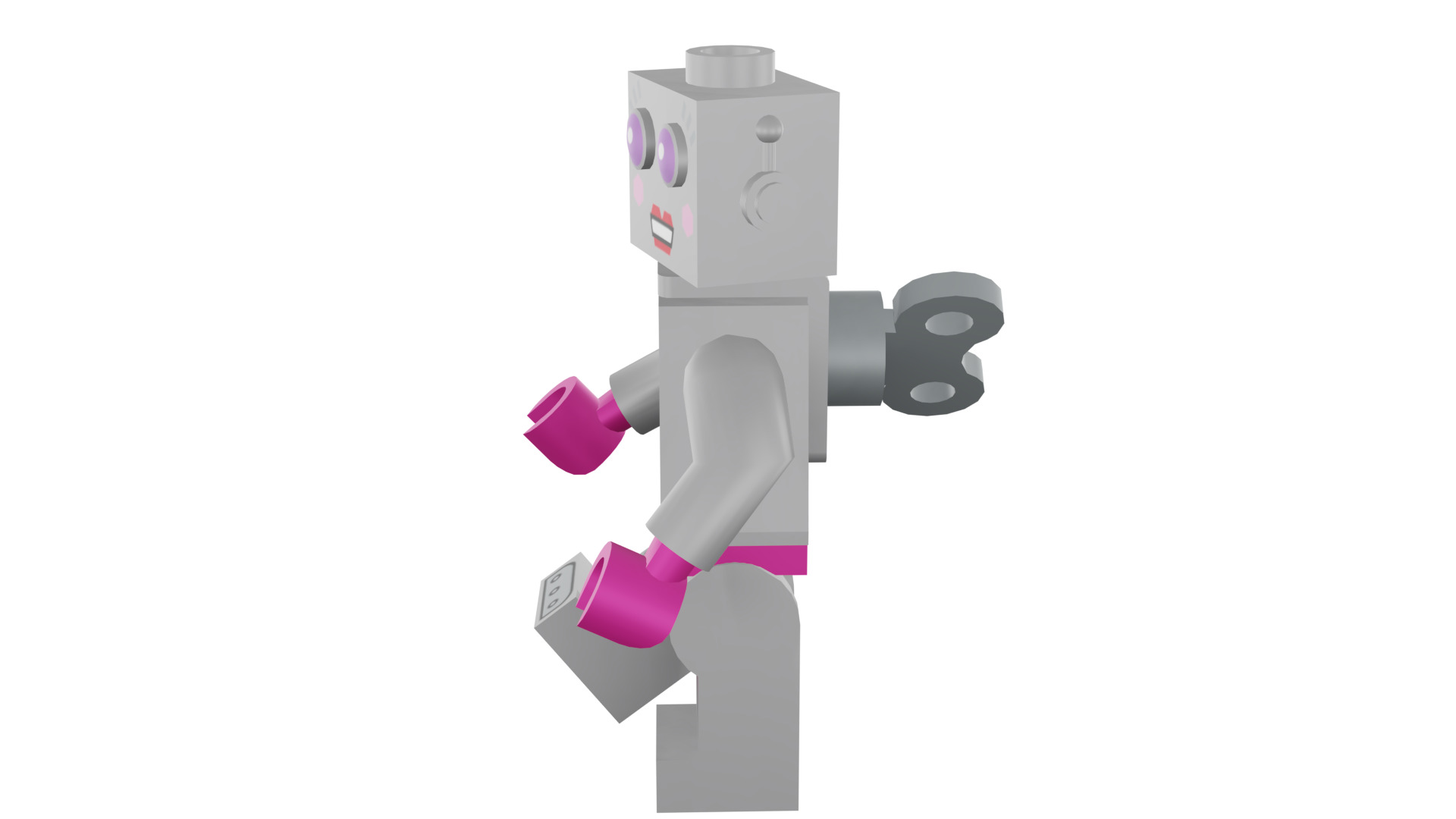3D print minifigure - 71002-16 Lady Robot 3D print model_38