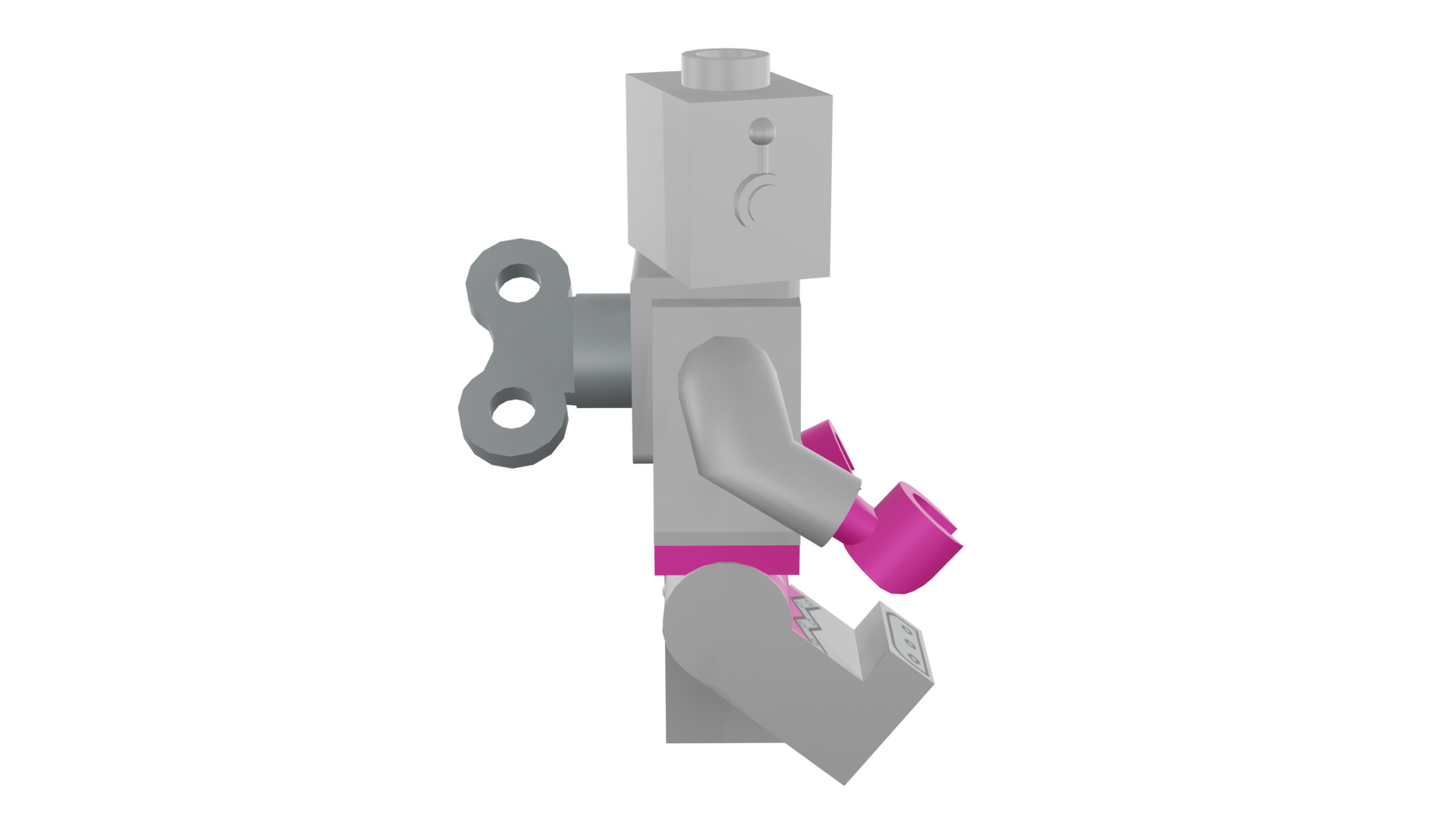 3D print minifigure - 71002-16 Lady Robot 3D print model_16
