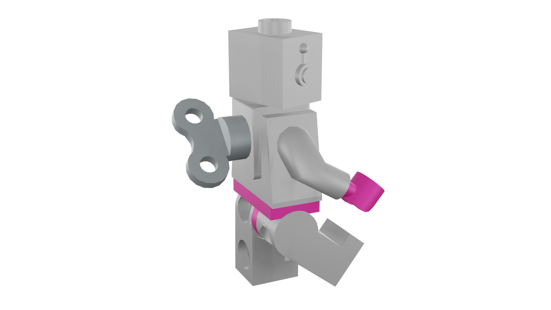 3D print minifigure - 71002-16 Lady Robot 3D print model_19