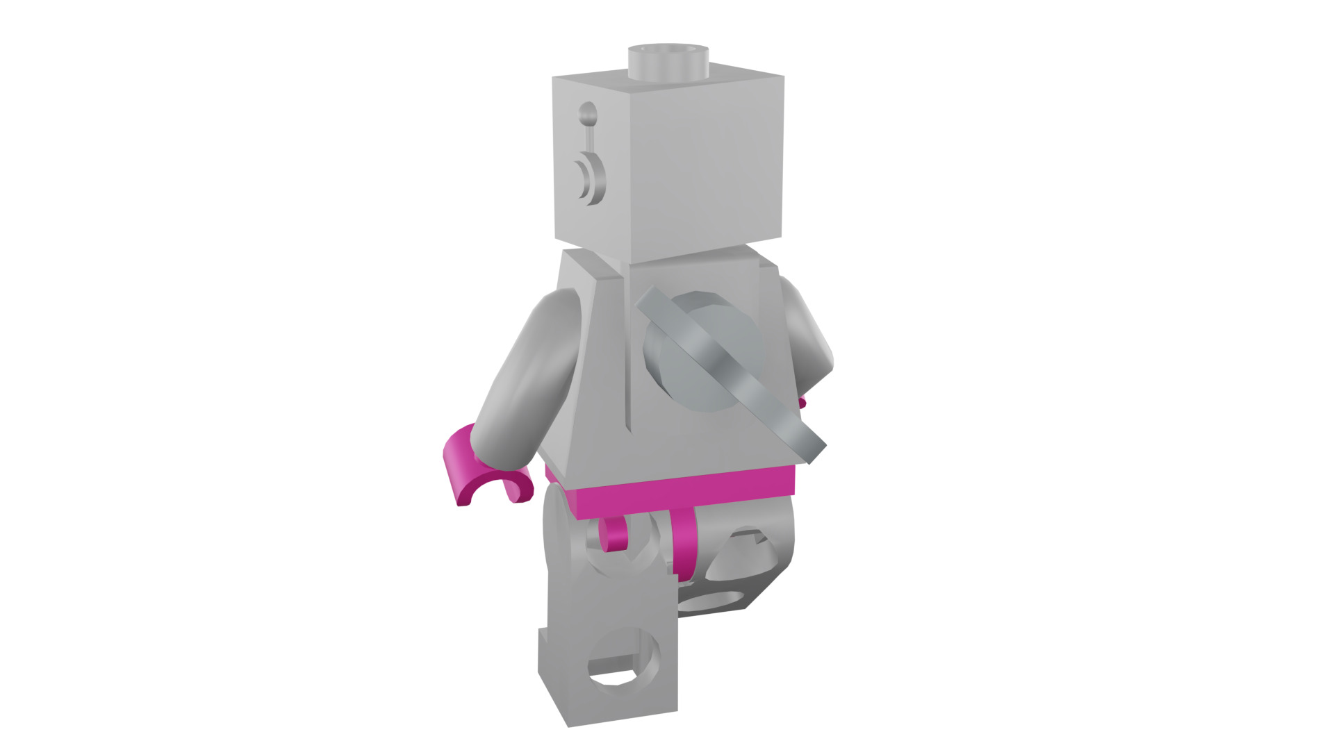 3D print minifigure - 71002-16 Lady Robot 3D print model_29