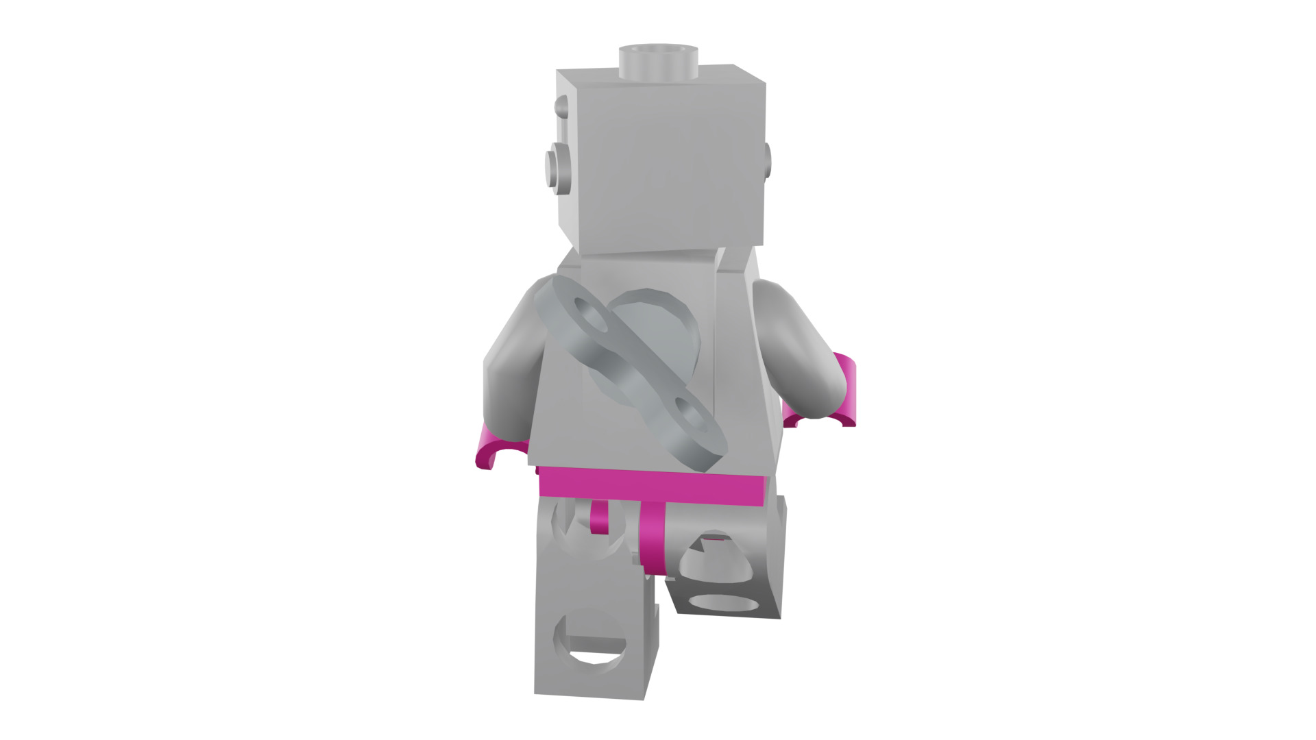 3D print minifigure - 71002-16 Lady Robot 3D print model_26