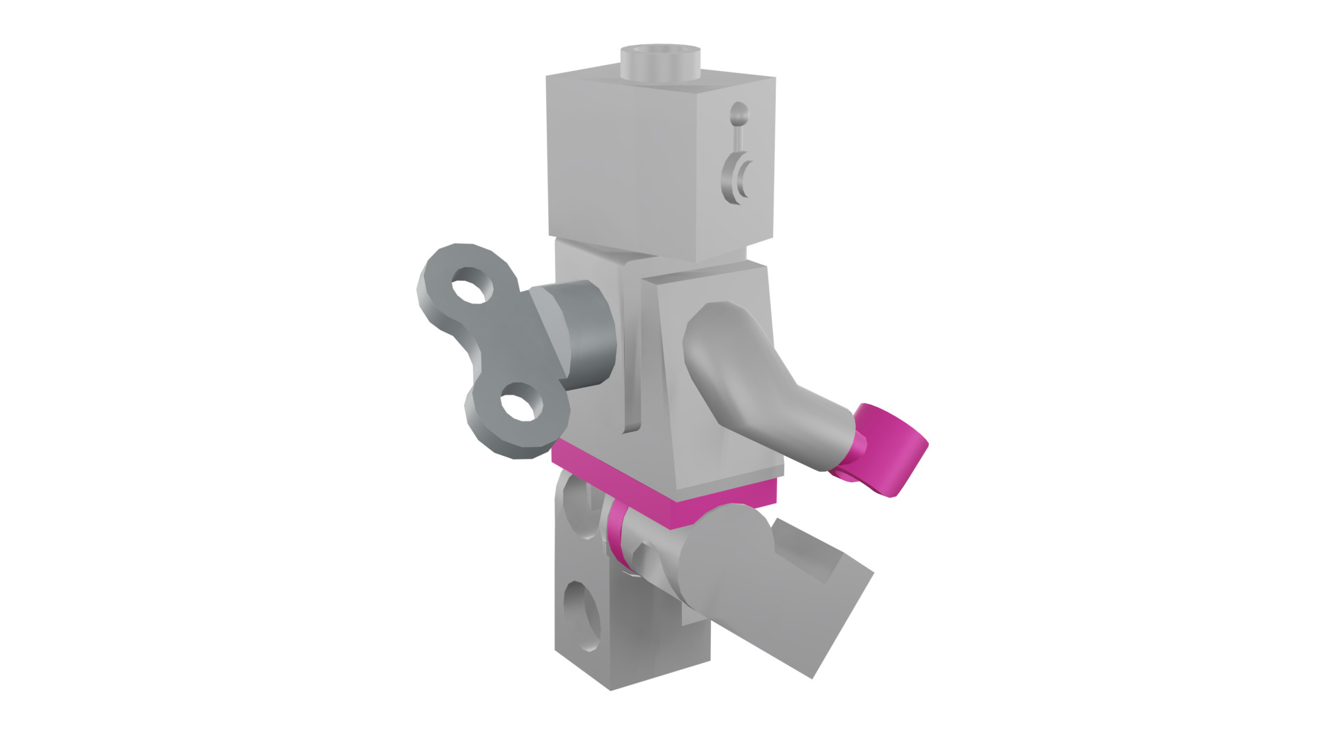 3D print minifigure - 71002-16 Lady Robot 3D print model_20