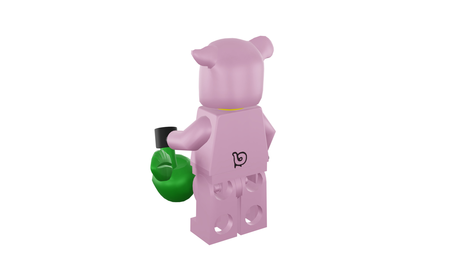 3D print minifigure - 71007-14 Piggy Guy 3D print model_43