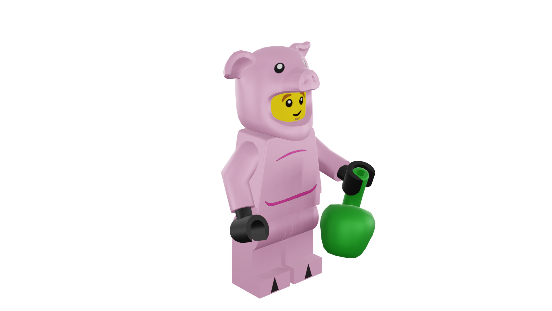 3D print minifigure - 71007-14 Piggy Guy 3D print model_7