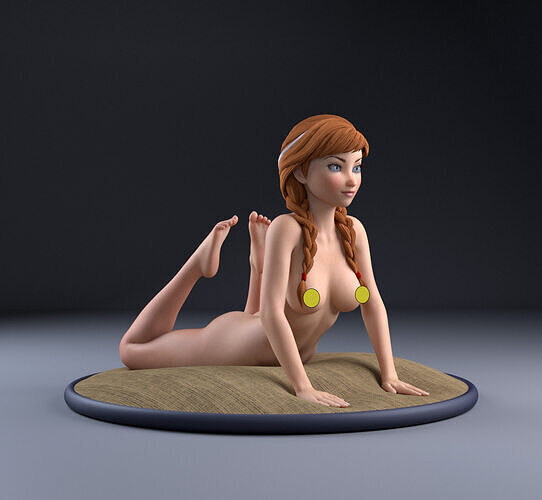 Queen Anna of Arendelle 3D print model