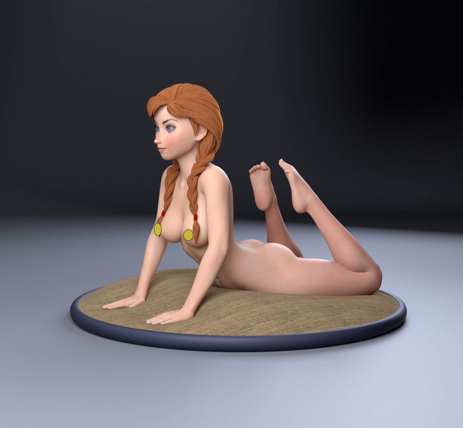 Queen Anna of Arendelle 3D print model_3