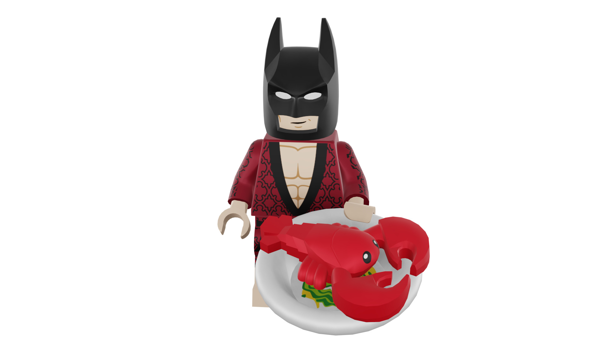 3D print minifigure - 71017-1 Lobster-Lovin Batman 3D print model_52