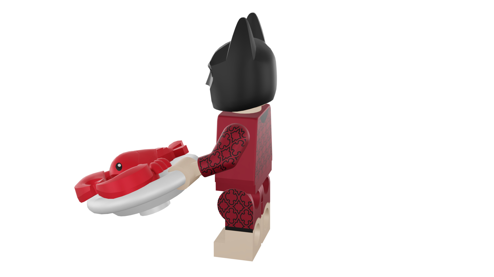 3D print minifigure - 71017-1 Lobster-Lovin Batman 3D print model_40