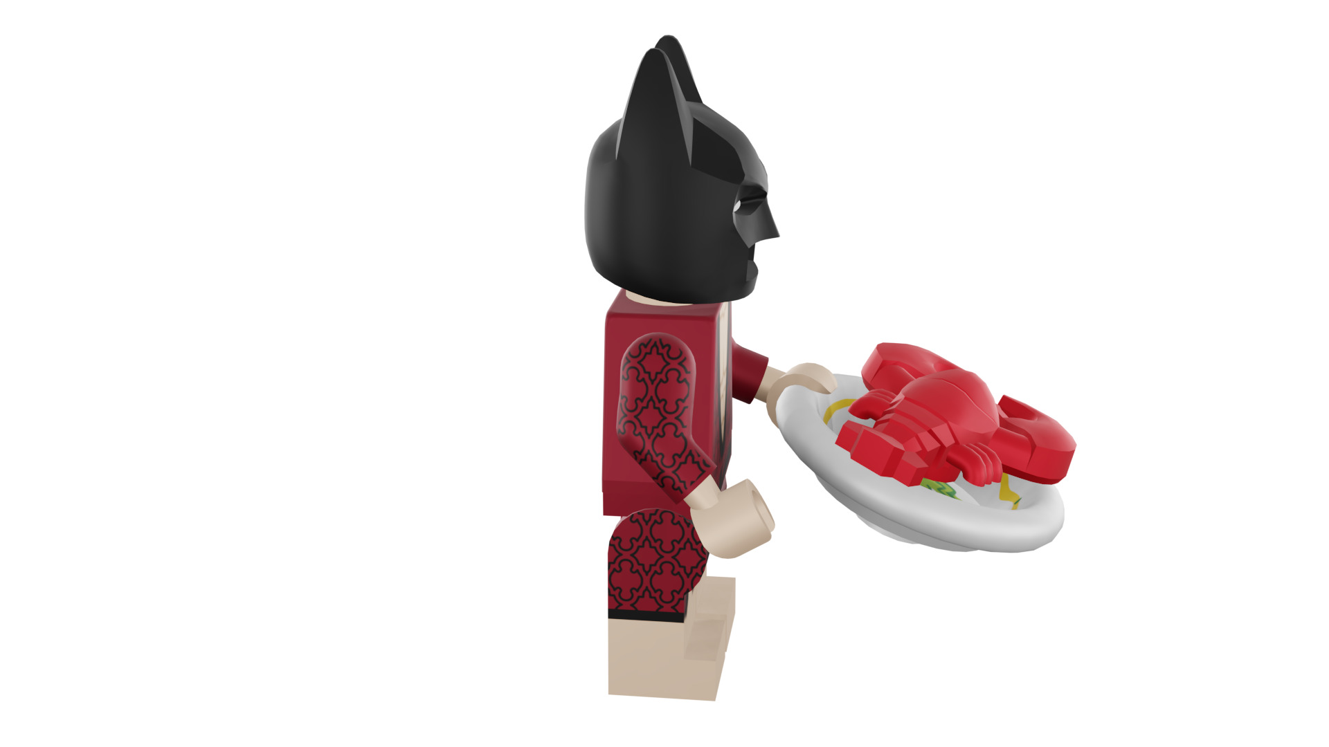 3D print minifigure - 71017-1 Lobster-Lovin Batman 3D print model_19