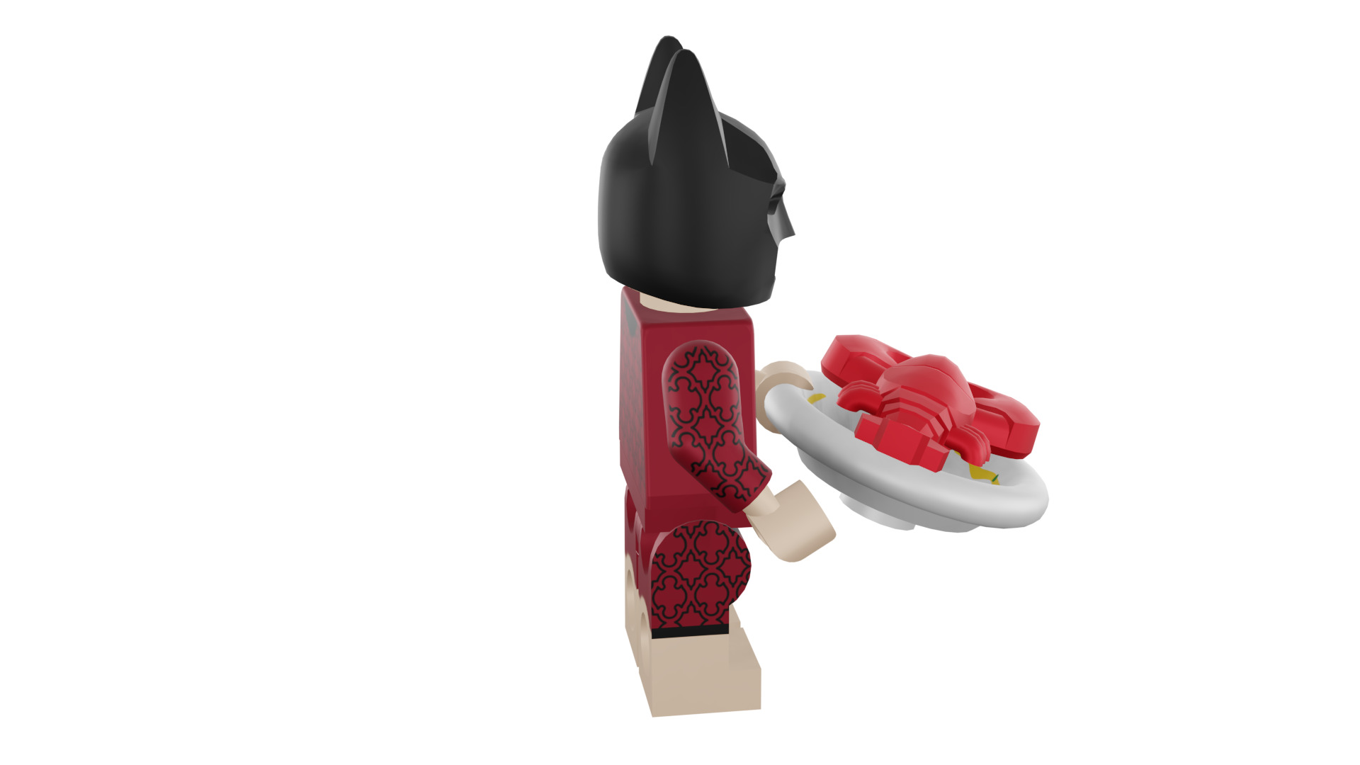 3D print minifigure - 71017-1 Lobster-Lovin Batman 3D print model_21
