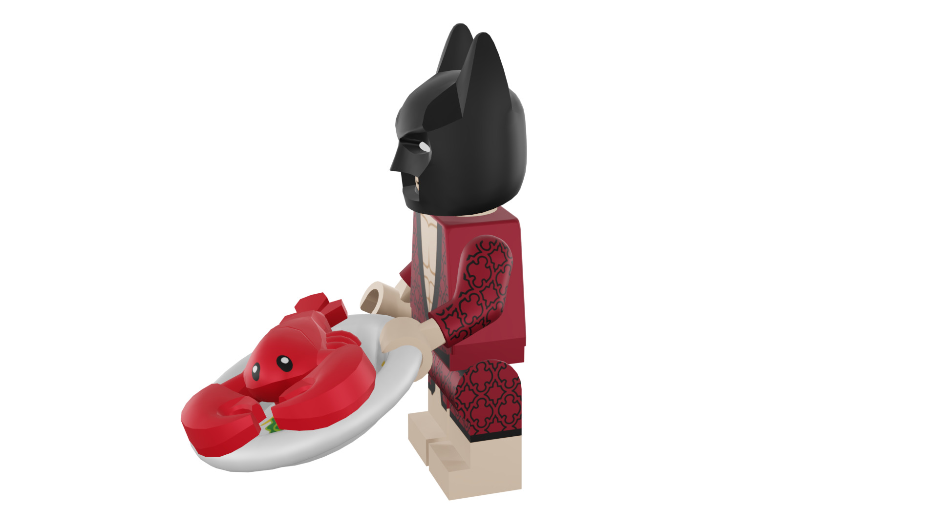 3D print minifigure - 71017-1 Lobster-Lovin Batman 3D print model_44