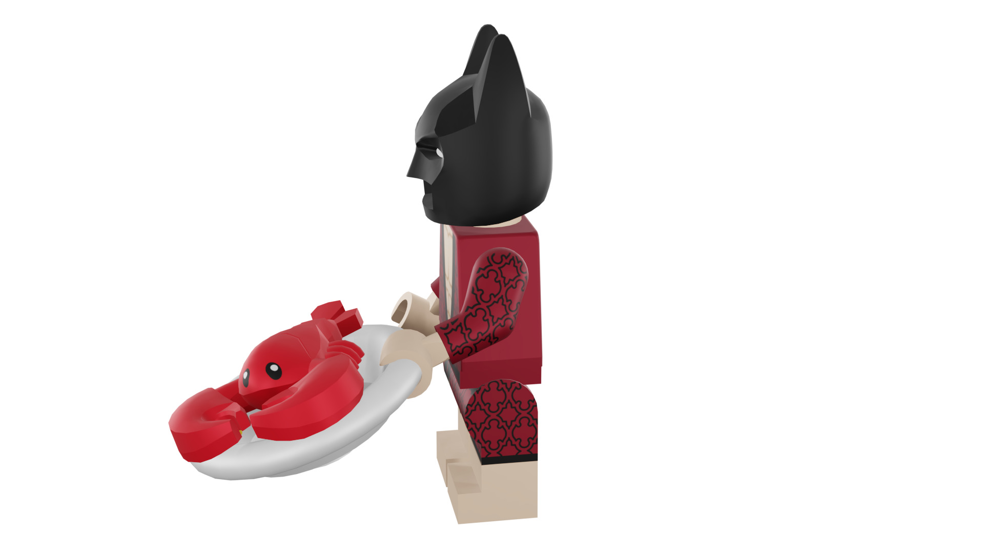 3D print minifigure - 71017-1 Lobster-Lovin Batman 3D print model_43