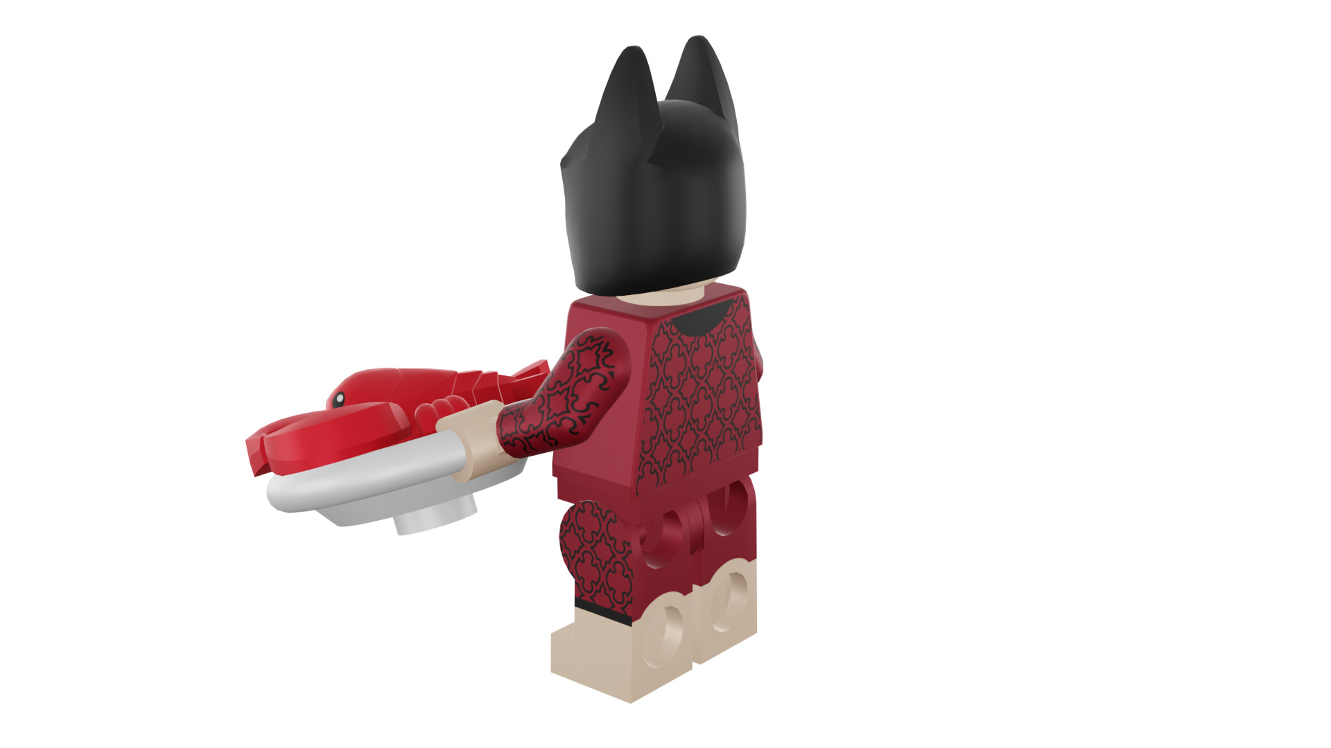 3D print minifigure - 71017-1 Lobster-Lovin Batman 3D print model_37