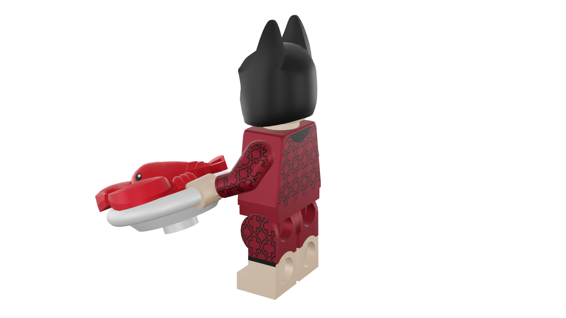 3D print minifigure - 71017-1 Lobster-Lovin Batman 3D print model_38