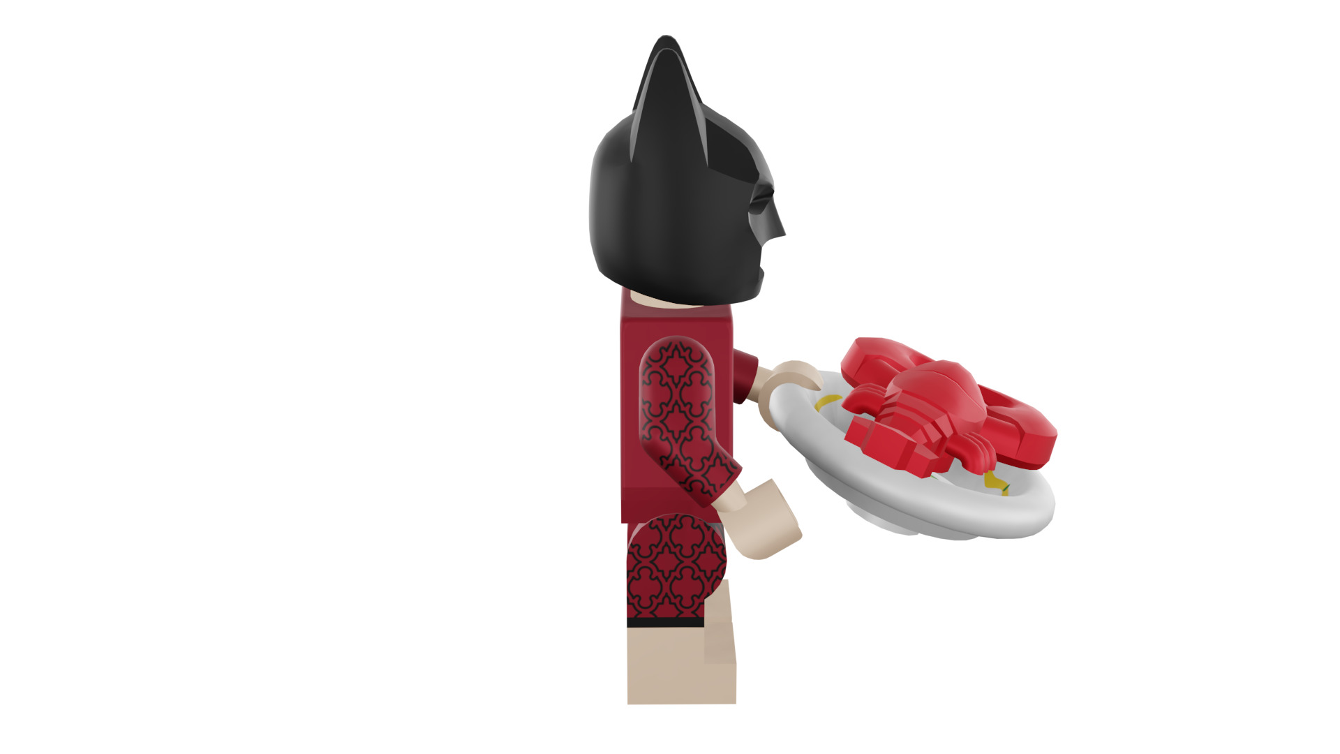 3D print minifigure - 71017-1 Lobster-Lovin Batman 3D print model_20